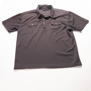 Guess Jeans USA Mens 2XL XXL Black Short Sleeve Polo Shirt